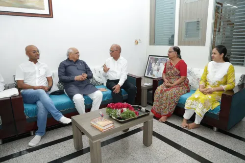 CM Bhupendra Patel Meets Mehsana Industrialist, Cites 12 Years of Modi Governance