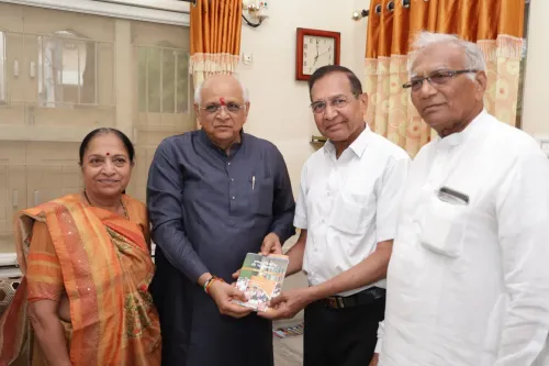 CM Bhupendra Patel Meets Mehsana Social Worker, Discusses Modi Welfare Schemes