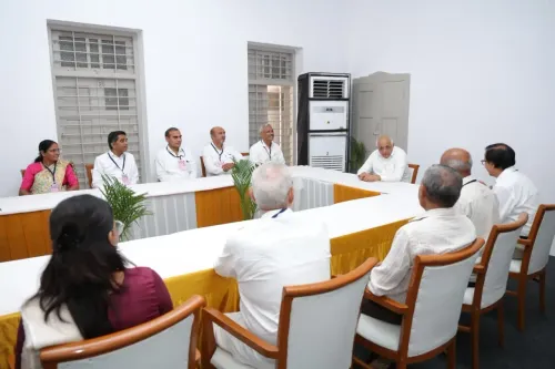 CM Bhupendra Patel Reviews B.N. High School at Shala Praveshotsav