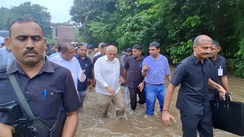CM Bhupendra Patel Reviews Flood Relief in Bopal-Ghuma, Ahmedabad