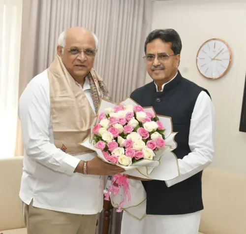 CM Bhupendra Patel Thanks Tripura CM Manik Saha for Wishes