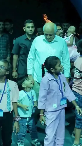CM Bhupendra Patel Visits Gujarat Science City, Meets Children