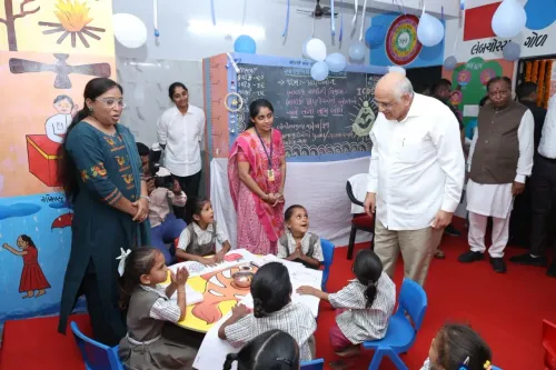 CM Bhupendra Patel Visits Ognaj Anganwadi on Amit Shah's Birthday