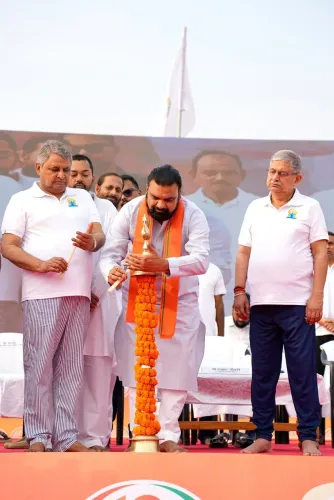 CM Bihar Inaugurates 12th International Yoga Day at Patliputra Complex