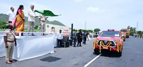 CM Chandrababu Launches 58 Fire Vehicles in Amaravati