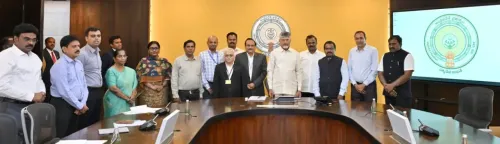 CM Chandrababu Launches 'Mee Bhoomi-Blockchain' Pilot in AP