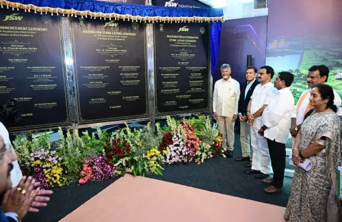 CM Chandrababu Launches Rayalaseema Steel Plant Works
