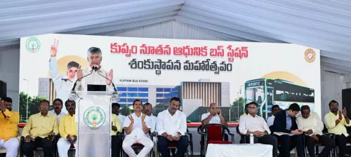 CM Chandrababu lays foundation for modern bus station in Kuppam