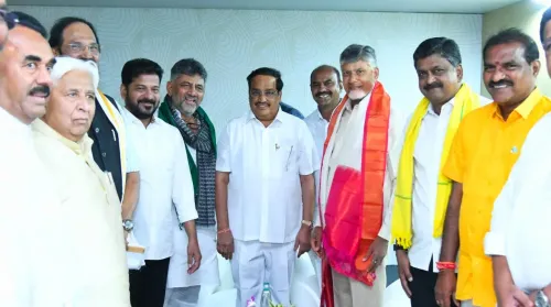 CM Chandrababu meets Union Minister, CMs of Telangana, Karnataka ahead of Tungabhadra gate launch