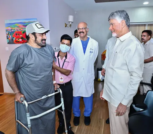 CM Chandrababu Visits Balakrishna at AIG Hospital