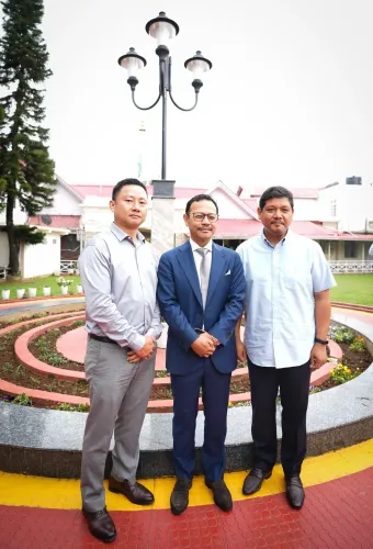 CM Conrad Sangma files Rajya Sabha nomination for James Sangma