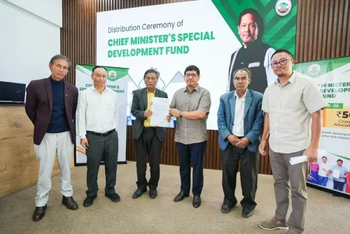 CM Conrad Sangma Hands Over CMSDF Sanctions to Community Groups