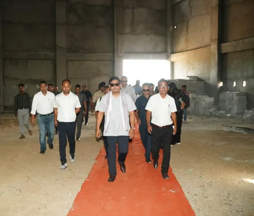 CM Conrad Sangma inspects ₹9.4 Cr indoor hall in Williamnagar