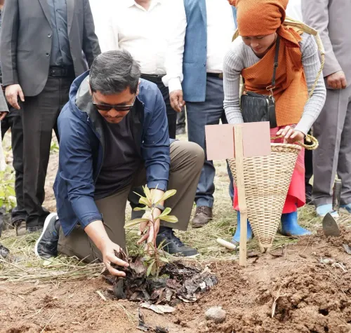 CM Conrad Sangma Joins Students for Miyawaki Plantation Drive