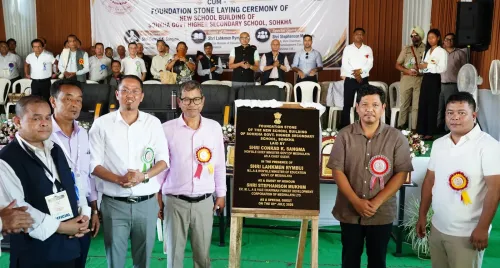 CM Conrad Sangma Lays Foundation Stone for Sohkha School Building