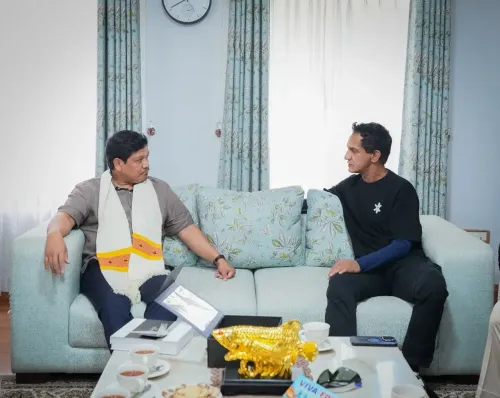 CM Conrad Sangma meets Minerva Football Academy chief in Shillong