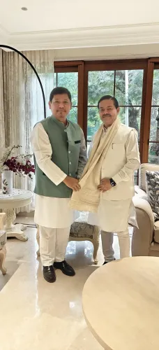 CM Conrad Sangma Meets MoS BL Verma, Reviews Meghalaya Projects