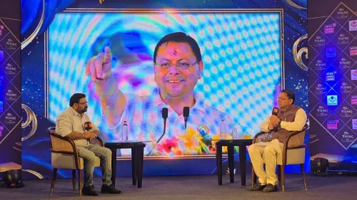 CM Dhami Addresses Uttarakhand Growth at Rising City Event