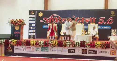 CM Dhami at Abhivyanjana 5.0 Annual Session in Kaladhungi