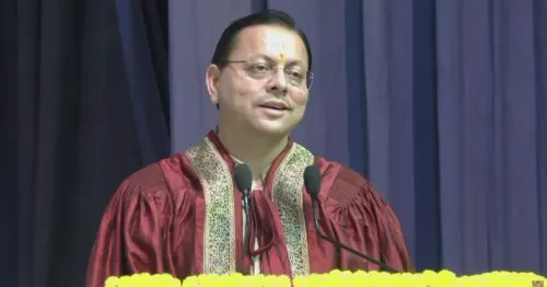 CM Dhami at UPES University 24th Convocation