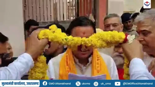 CM Dhami Attends Bhagwat Katha Conclusion at Haripur Kalan Ashram