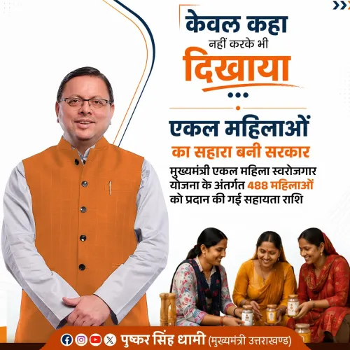 CM Dhami Backs Single Women Self-Employment Scheme in Uttarakhand