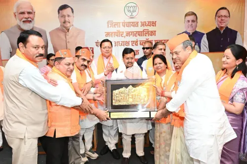 CM Dhami Chairs BJP Meet on Local Body Development