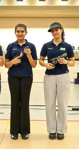 CM Dhami Congratulates Esha Singh, Manu Bhaker on ISSF World Cup Medals