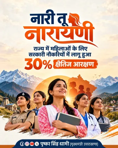CM Dhami Flags 30% Women Quota in Uttarakhand Govt Jobs