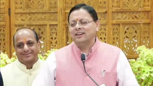 CM Dhami Hits Congress Over EVM, Institution Blame