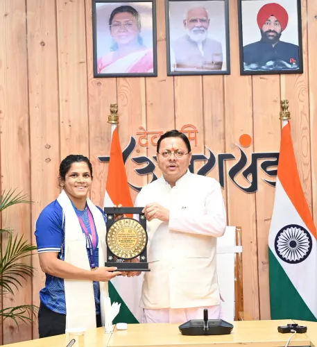 CM Dhami Honours Uttarakhand's CWG 2026 Stars