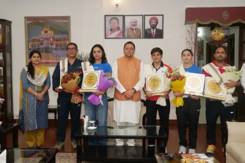 CM Dhami Honours Uttarakhand's Women Boxing Champions