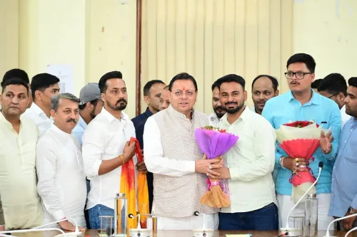CM Dhami Hosts BJP Event With State Minister, Party Leaders