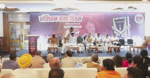CM Dhami Hosts Samvidhan Hatya Diwas in Dehradun
