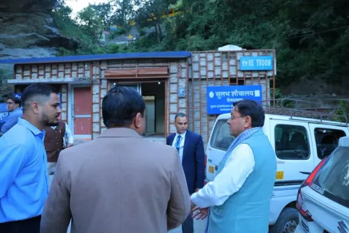 CM Dhami Inspects Devprayag Highway Toilet, Fires Warning