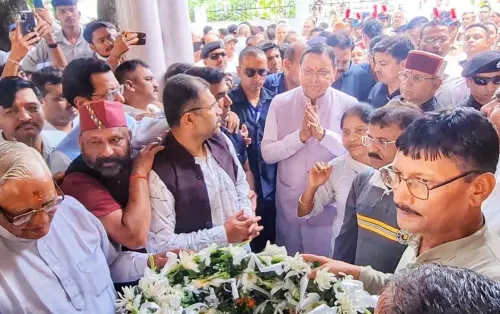 CM Dhami pays tribute to former minister Heera Singh Bisht in Dehradun