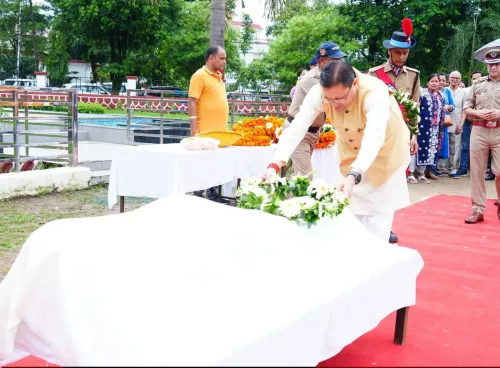 CM Dhami Pays Tribute to LIU Inspector Manoj Manral
