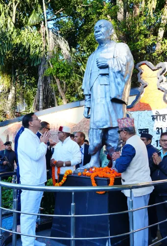 CM Dhami pays tribute to Sardar Patel at Dehradun's Ghantaghar