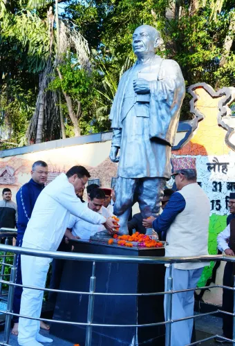 CM Dhami pays tribute to Sardar Patel in Dehradun on birth anniversary