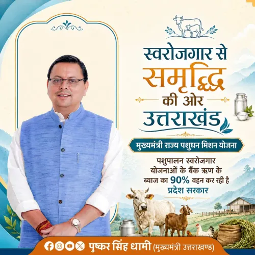 CM Dhami Pushes Animal Husbandry as Self-Employment Drive