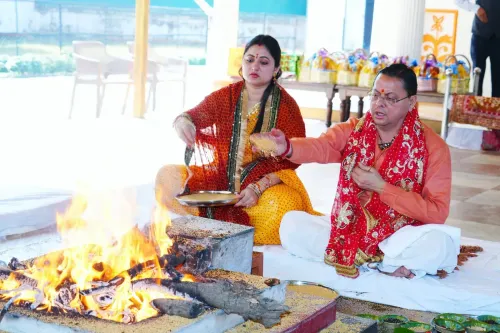 CM Dhami Shares Navratri Kanya Puja Shloka on X