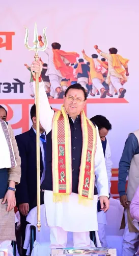 CM Dhami Slams Congress Nyay Yatra at Pauri Garhwal Rally