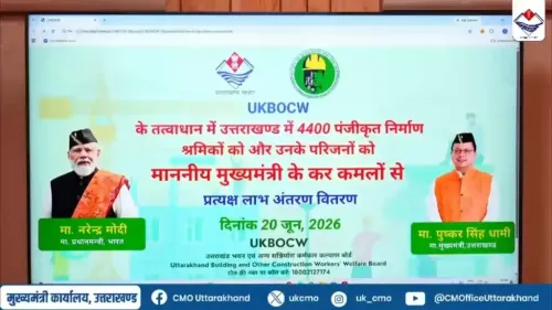 CM Dhami transfers ₹11 cr to 4,400+ construction workers via DBT