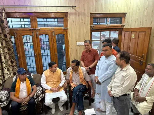CM Dhami Visits Bereaved Families, Holds Public Hearing in Khatima