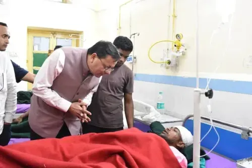CM Dhami Visits Injured Tunnel Workers in Gopeshwar