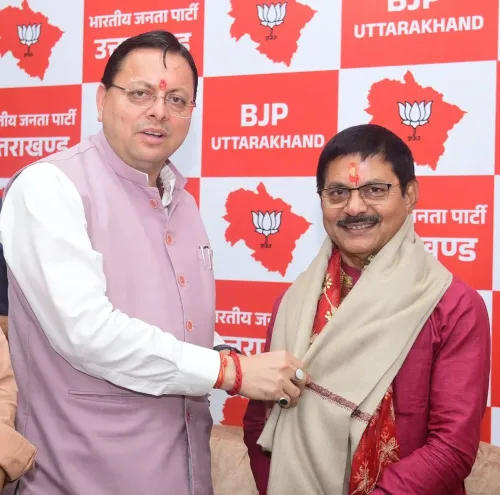 CM Dhami Welcomes New BJP Uttarakhand Organisational Secretary