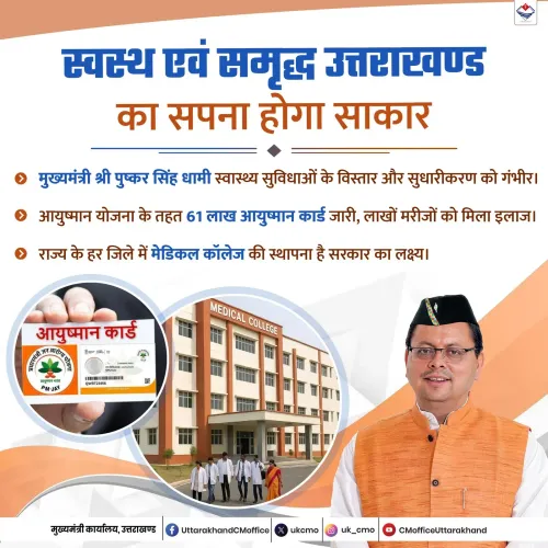 CM Dhami's Vision for a Healthy, Prosperous Uttarakhand