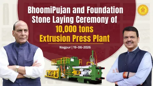 CM Fadnavis breaks ground on Yantra India's 10,000-ton Extrusion Press in Nagpur