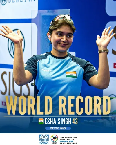 CM Fadnavis Congratulates Esha Singh on ISSF World Cup Gold