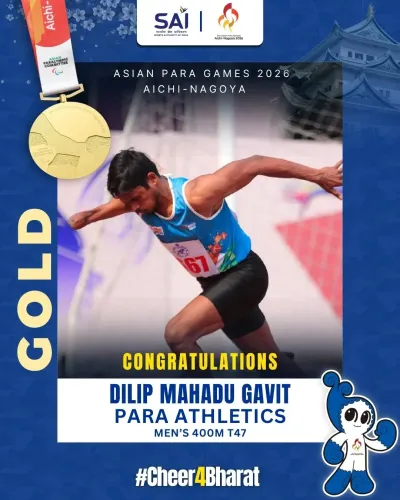 CM Fadnavis Hails Dilip Gavit's Asian Para Games 2026 Gold